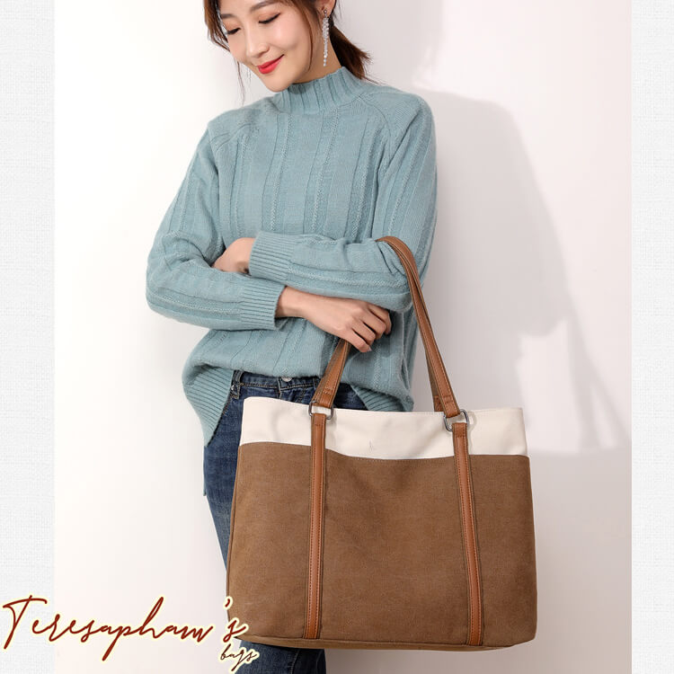 Túi xách nữ tote vải bố Phong cách Hàn Quốc trơn màu trơn
